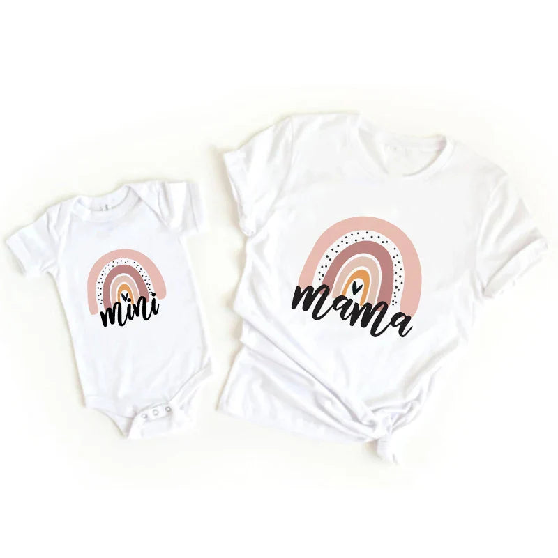 Mommy & Daughter - Matching Shirt & Romper