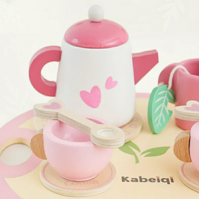 Simple & Charming – Wooden Tea Kit for Children