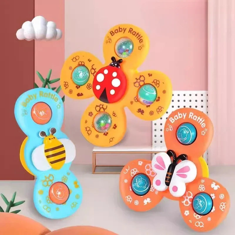In the bath or the car - Suction Snap Spinners