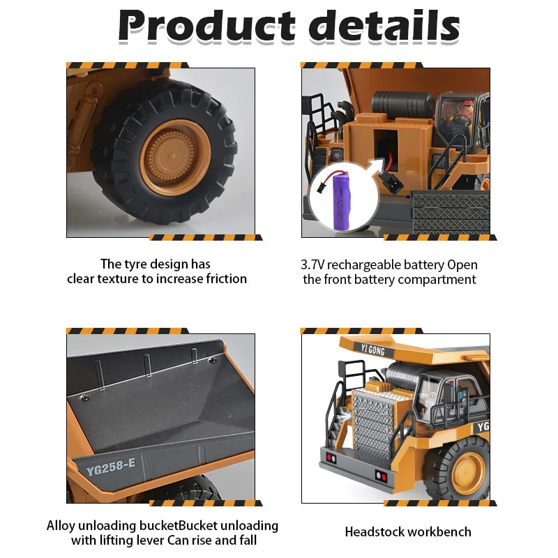 Perfect for kids and young builders - RC Construction Vehicle
