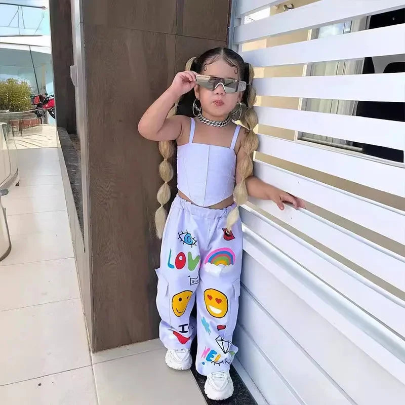 Children Fashionable tank top & pants set
