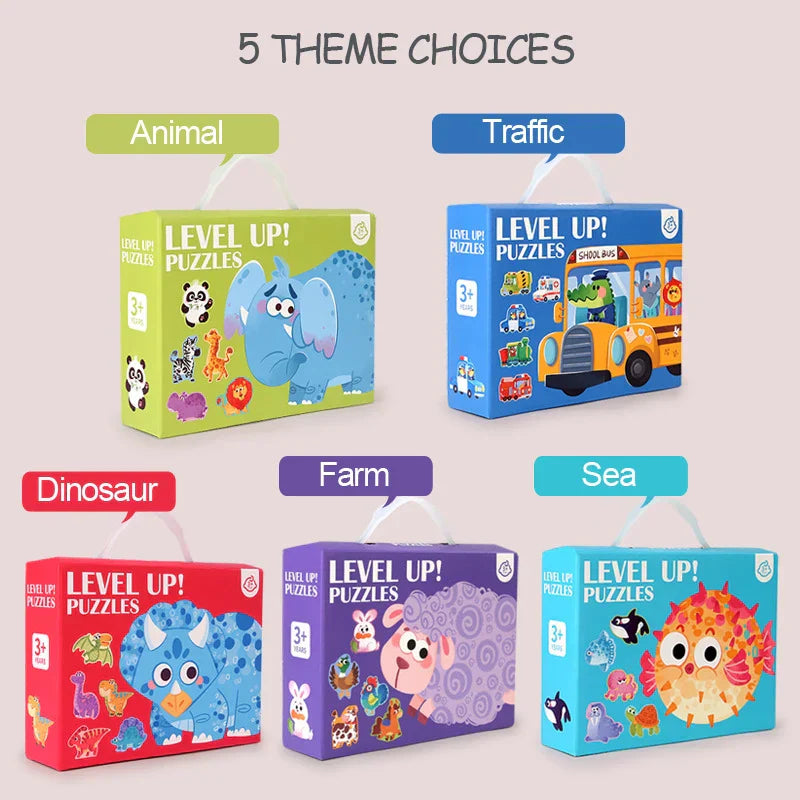 Fine Motor Skills & Innovative - 6-in-1 Puzzle