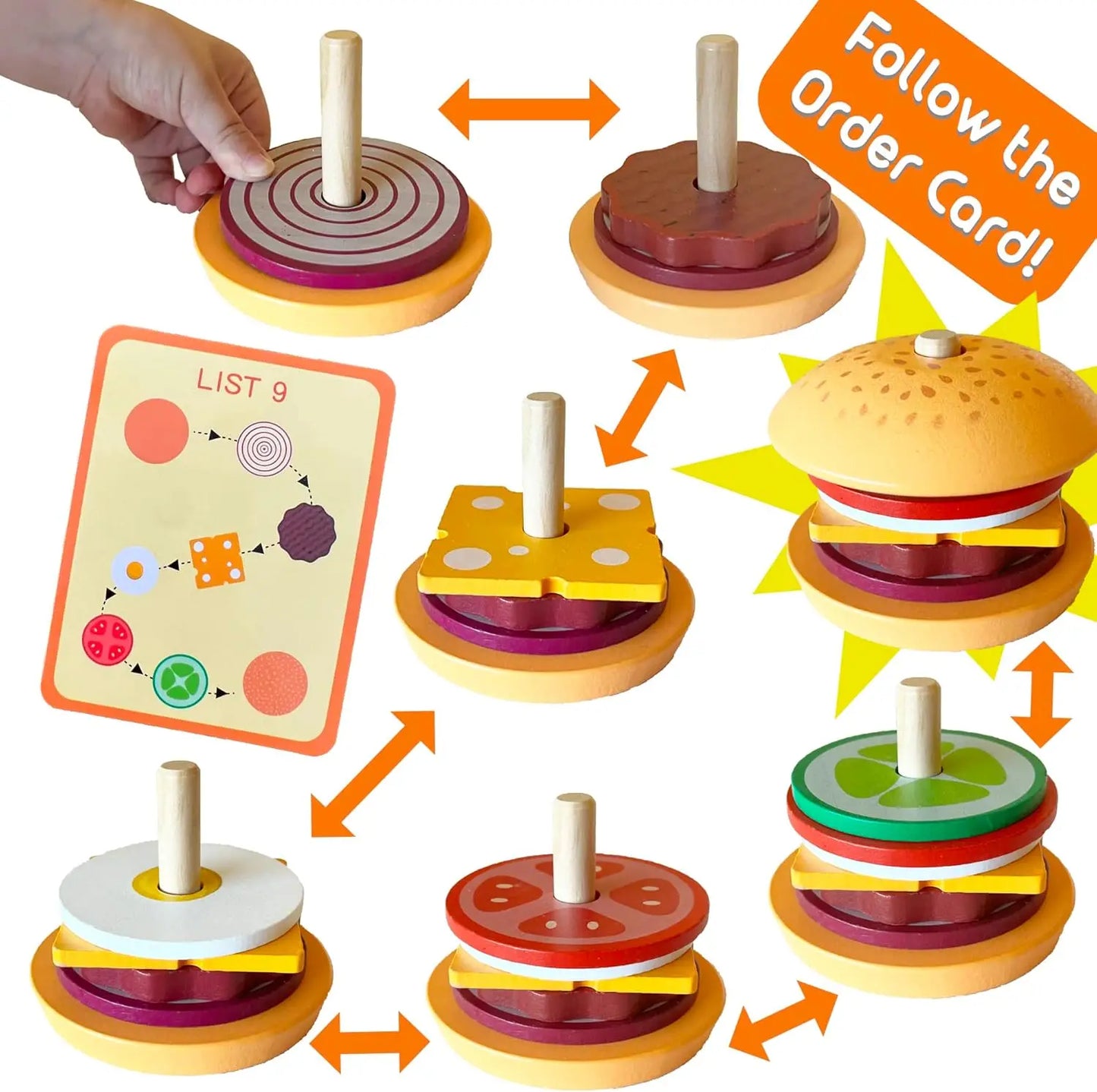 Tasty Stacking - Sandwich Construction Toys