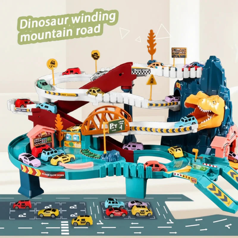 Cool & Educational – Dino Race Track with Cars