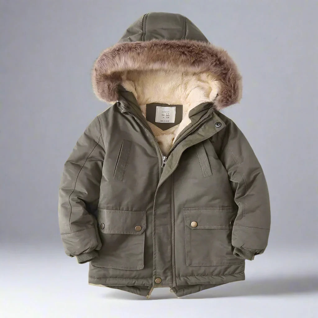 Elegant & Warm – Parka Winter Coat with Fur Collar
