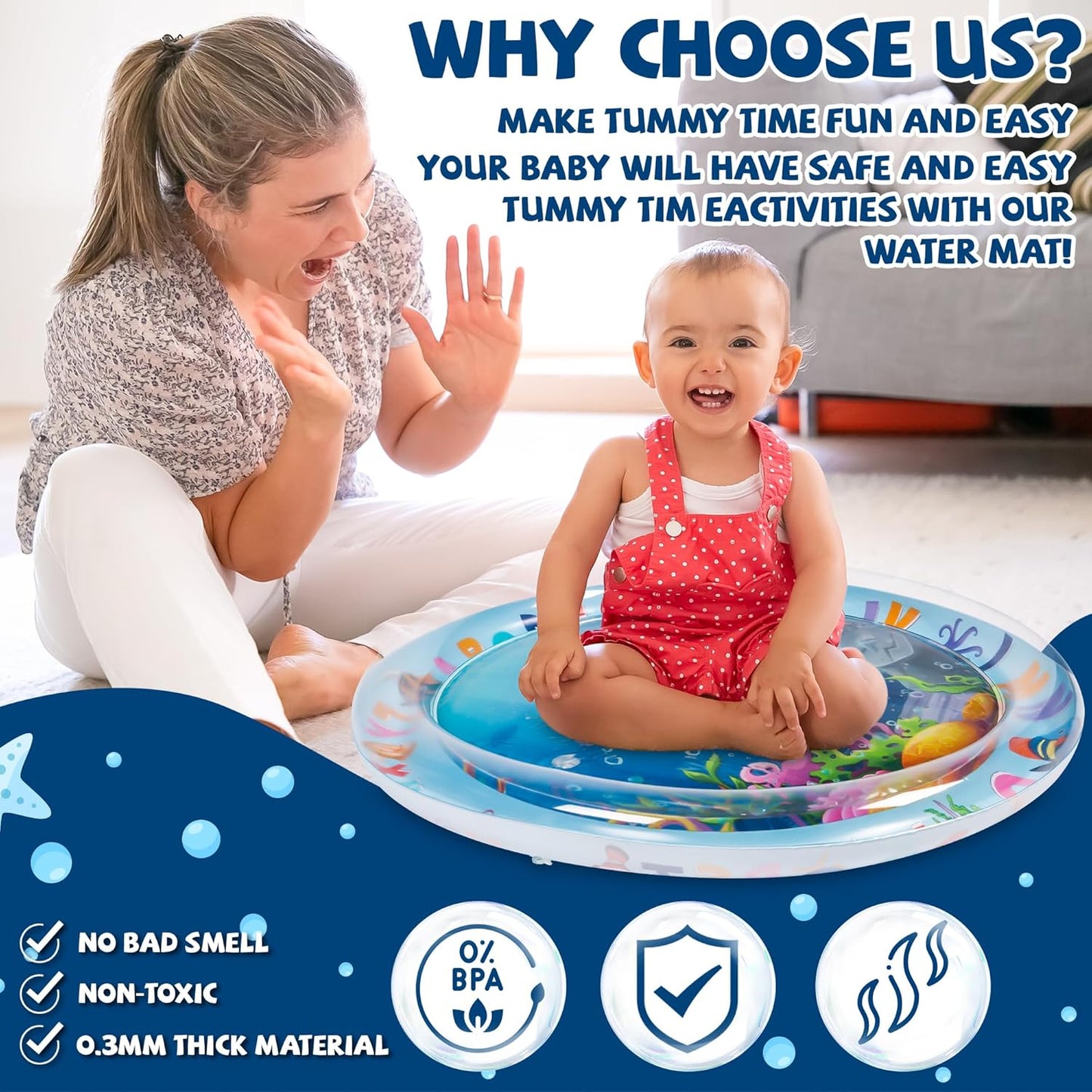 Cheerful & Developmental – Infant Sensory Water Mat