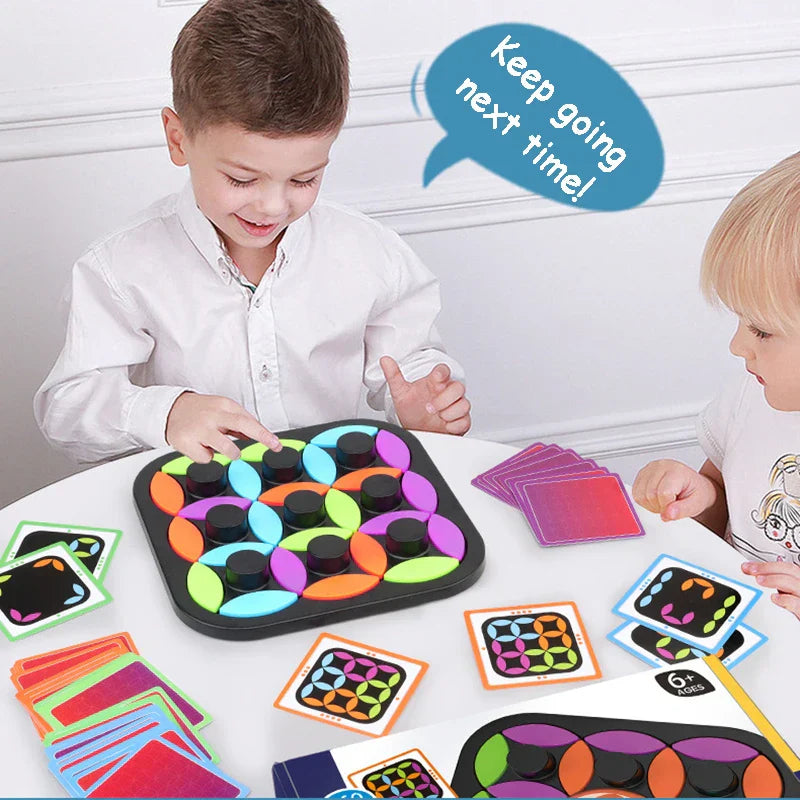 Challenging Puzzle - Tangram Board Activity