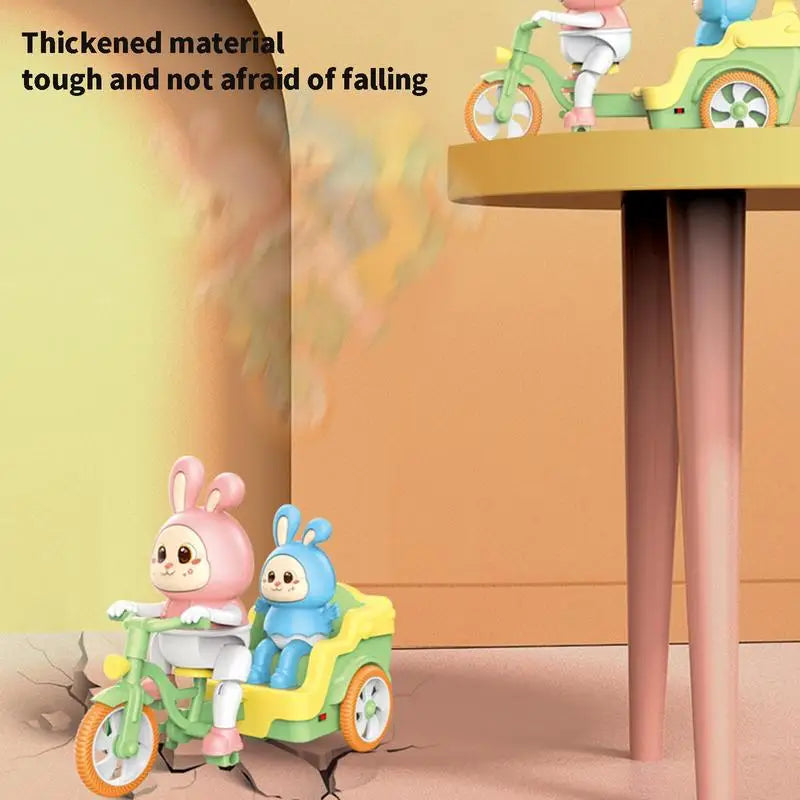 Rabbit Party on Wheels - Bicycling Plaything Bunnies