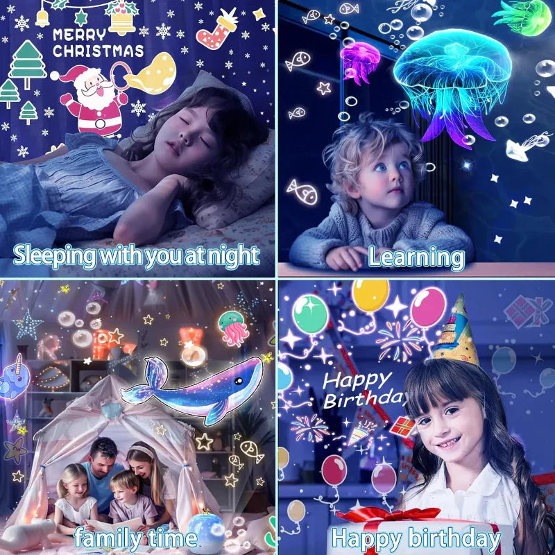 Dreamy & Innovative – Galaxy Projector Night Light with 360° Rotation