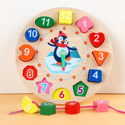 Play & Learn Telling Time – Wood Clock