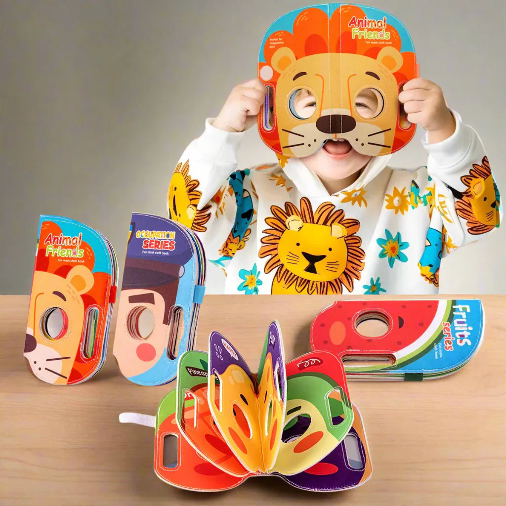 Infant learns first impressions - Fabric Mask Book