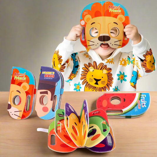 Infant learns first impressions - Fabric Mask Book