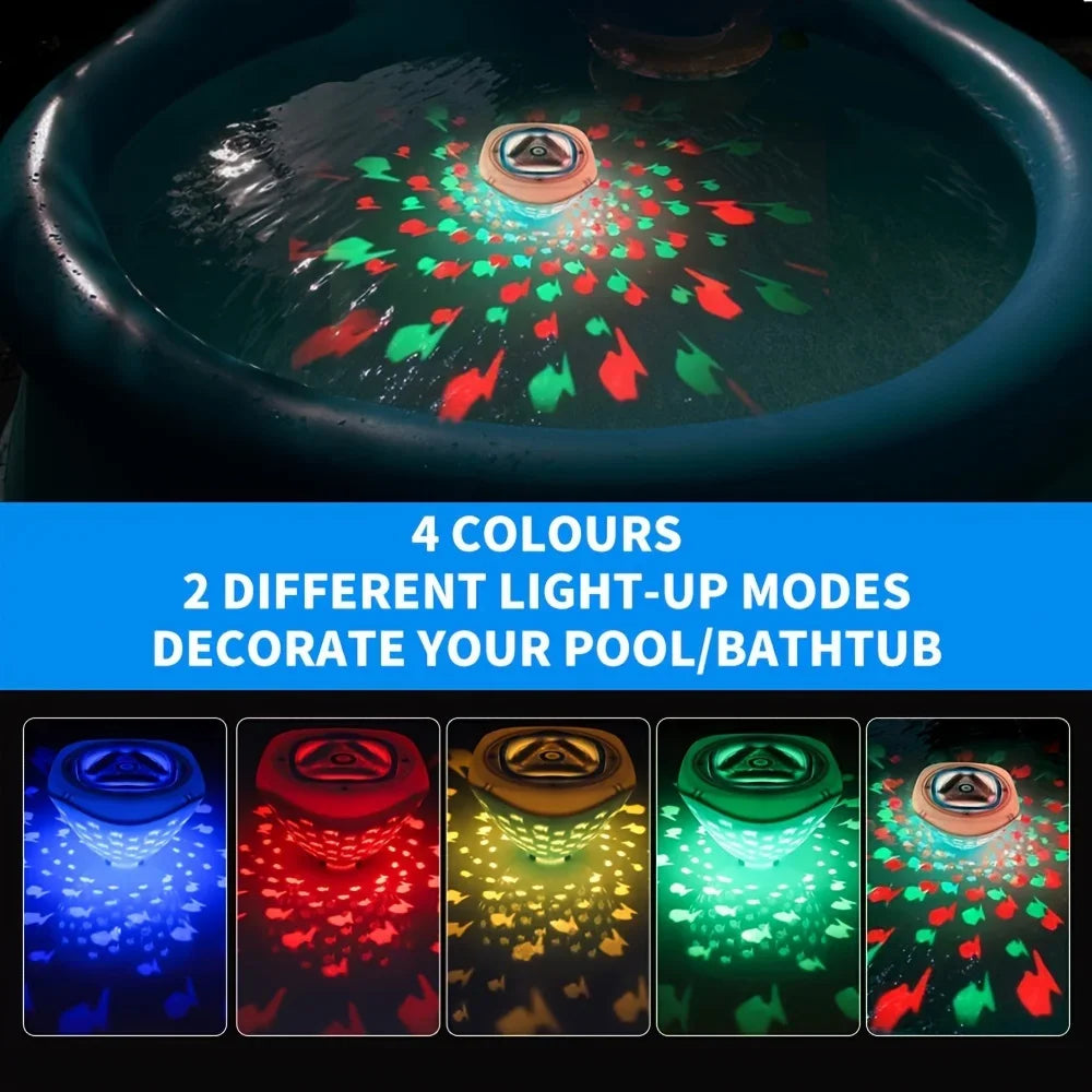 Swim Party in Bath - Fish Light Projection