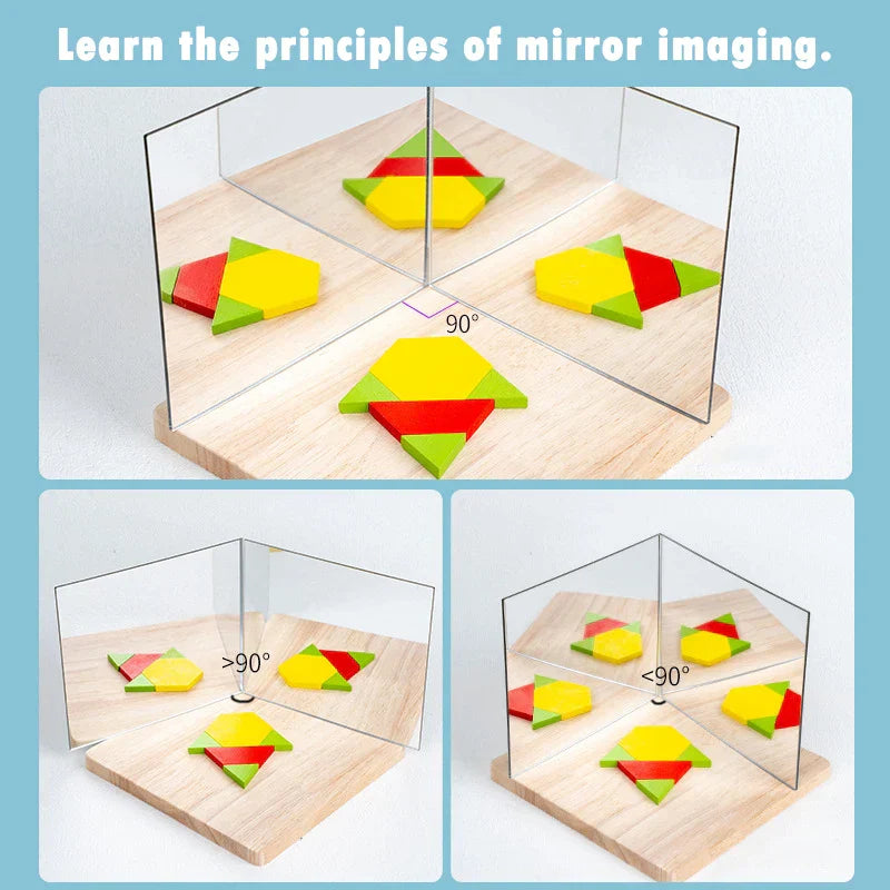 Mirroring & Educational - Puzzle blocks with mirror