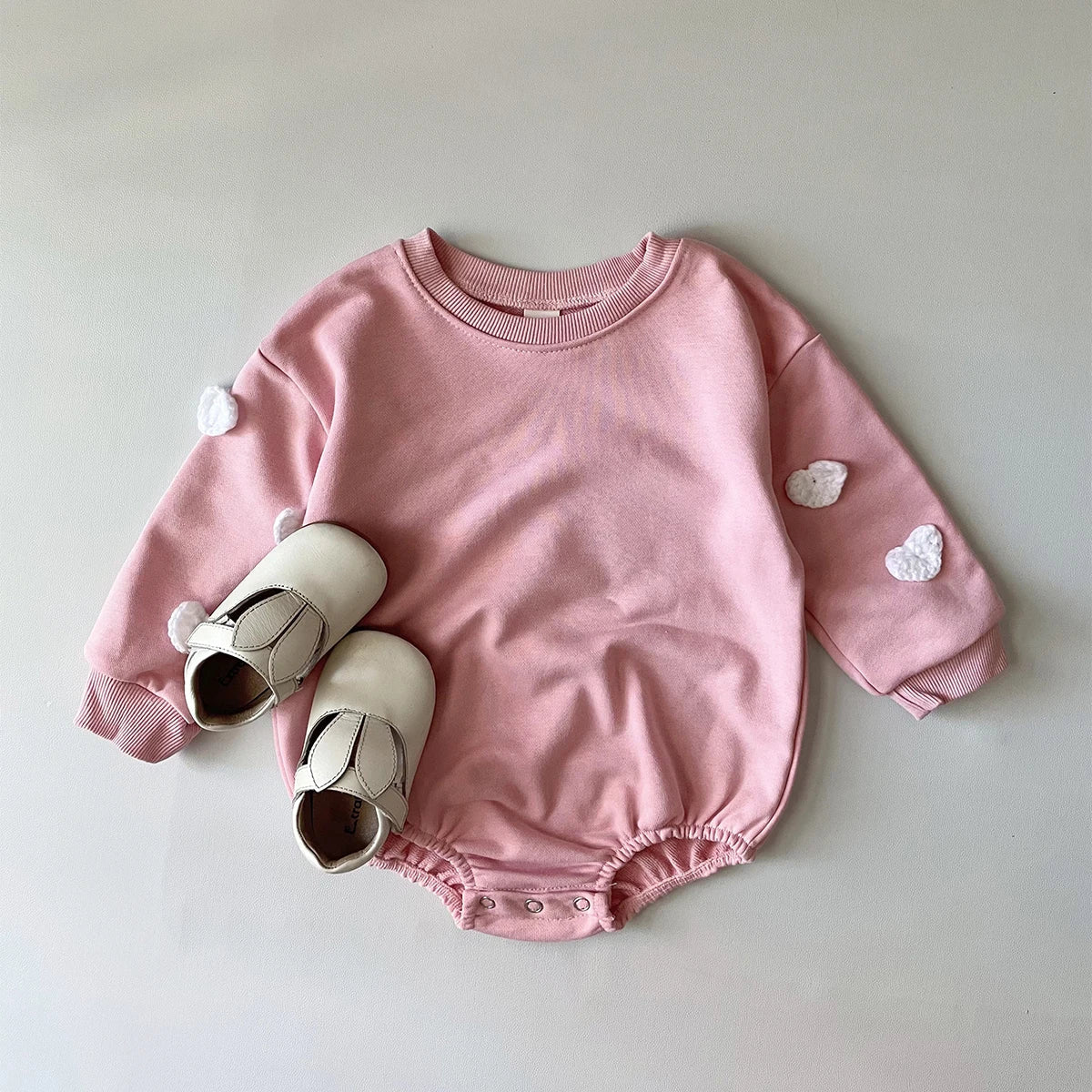 Cute Prints - Sweatshirt Romper