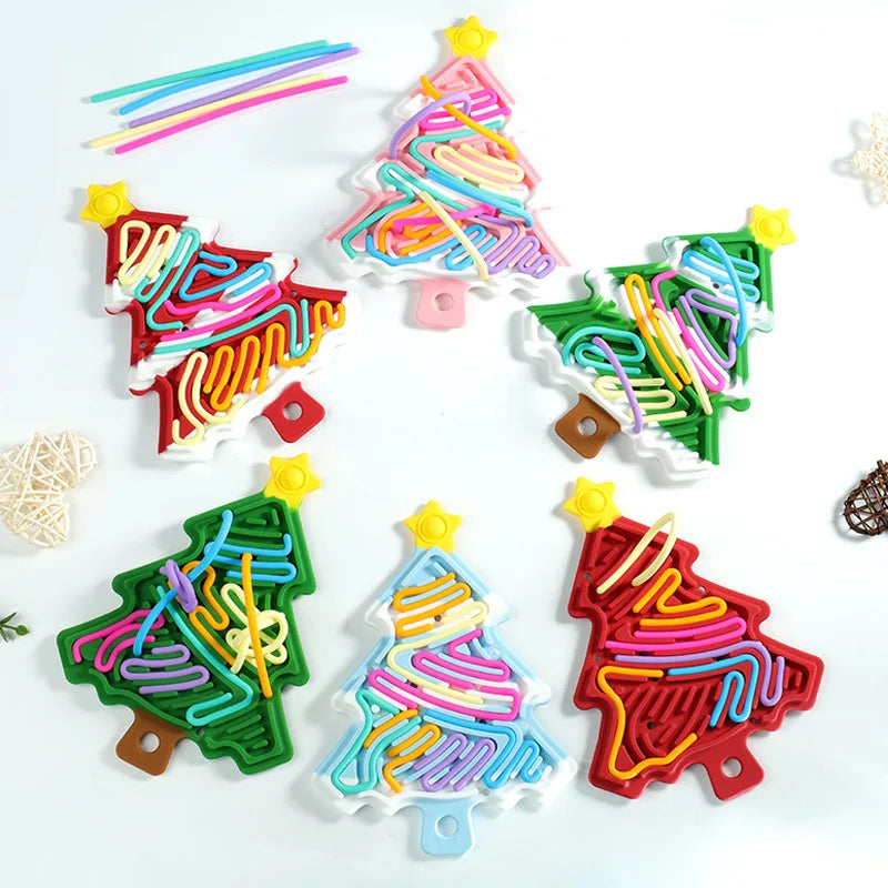 Compact, Christmassy & Play - Silicone Fidget Christmas Tree