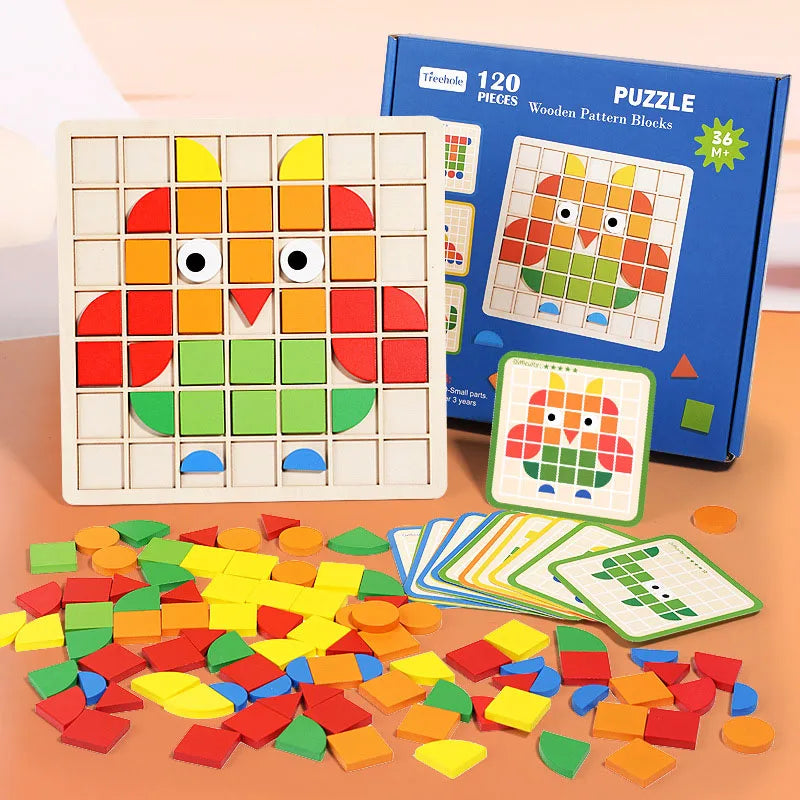 Educational Entertainment - Wood Pattern Brain-teaser