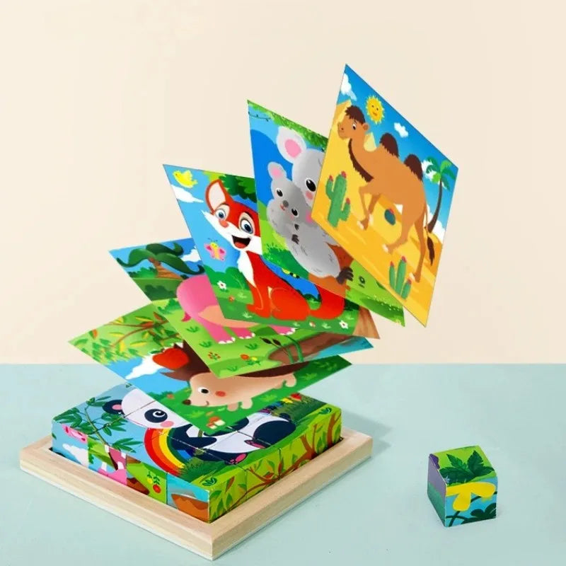 Play & Educational - 3D Wooden Blocks Puzzle