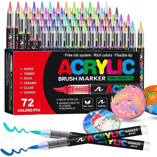 Innovative & Sustainable – Acrylic markers with brush tip