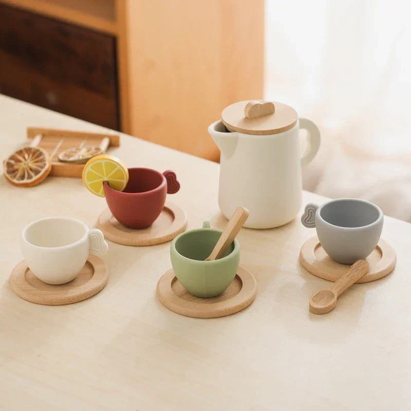 Play & Interactive – Wooden Tea Set for Children
