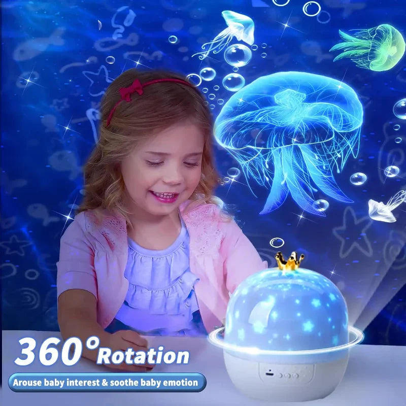 Dreamy & Innovative – Galaxy Projector Night Light with 360° Rotation