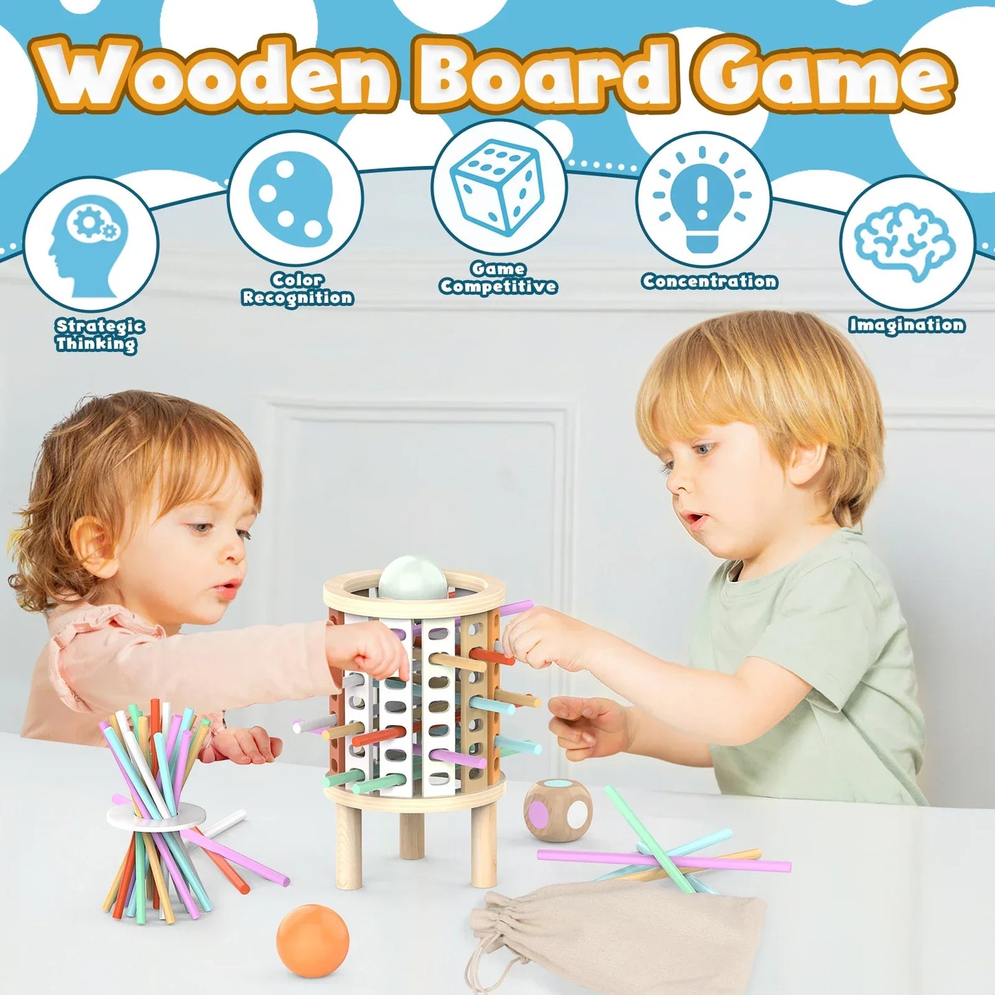 Stack & Count – Wooden Thinking Activity