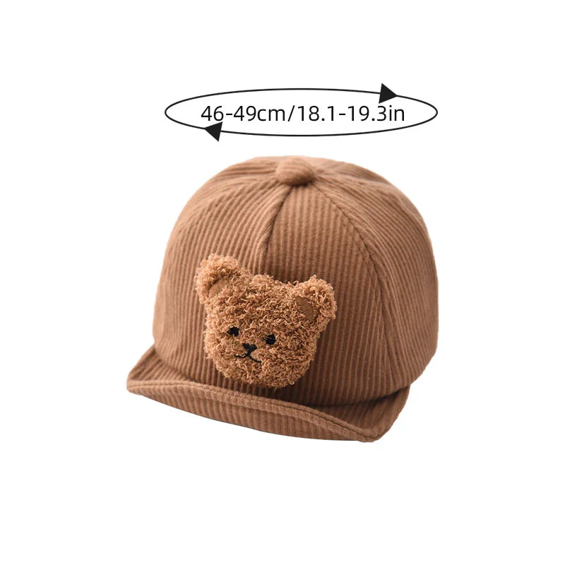 Cool & Cute - Corduroy Children's Bear Cap