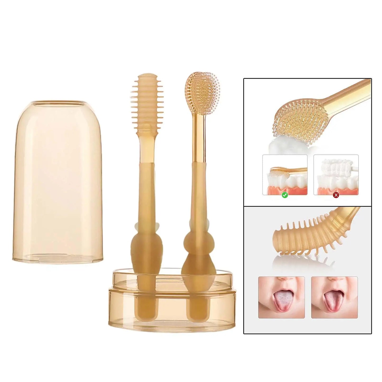 Gentle For Gums - Children's Silicone Toothbrush Kit