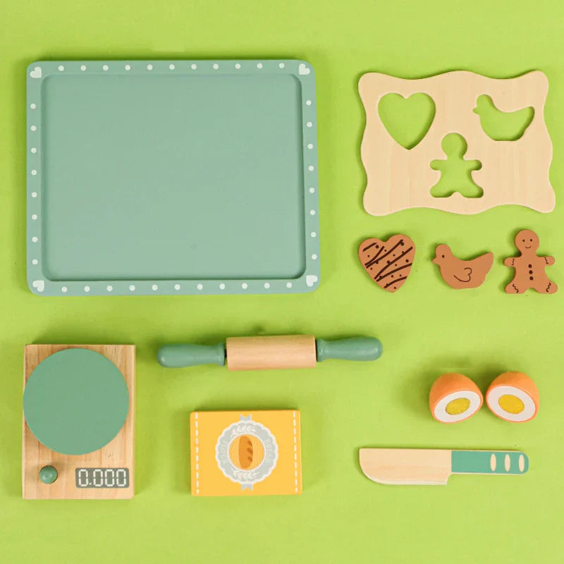 Encourage Creativity & Skills - Wooden Play Kitchen Kit