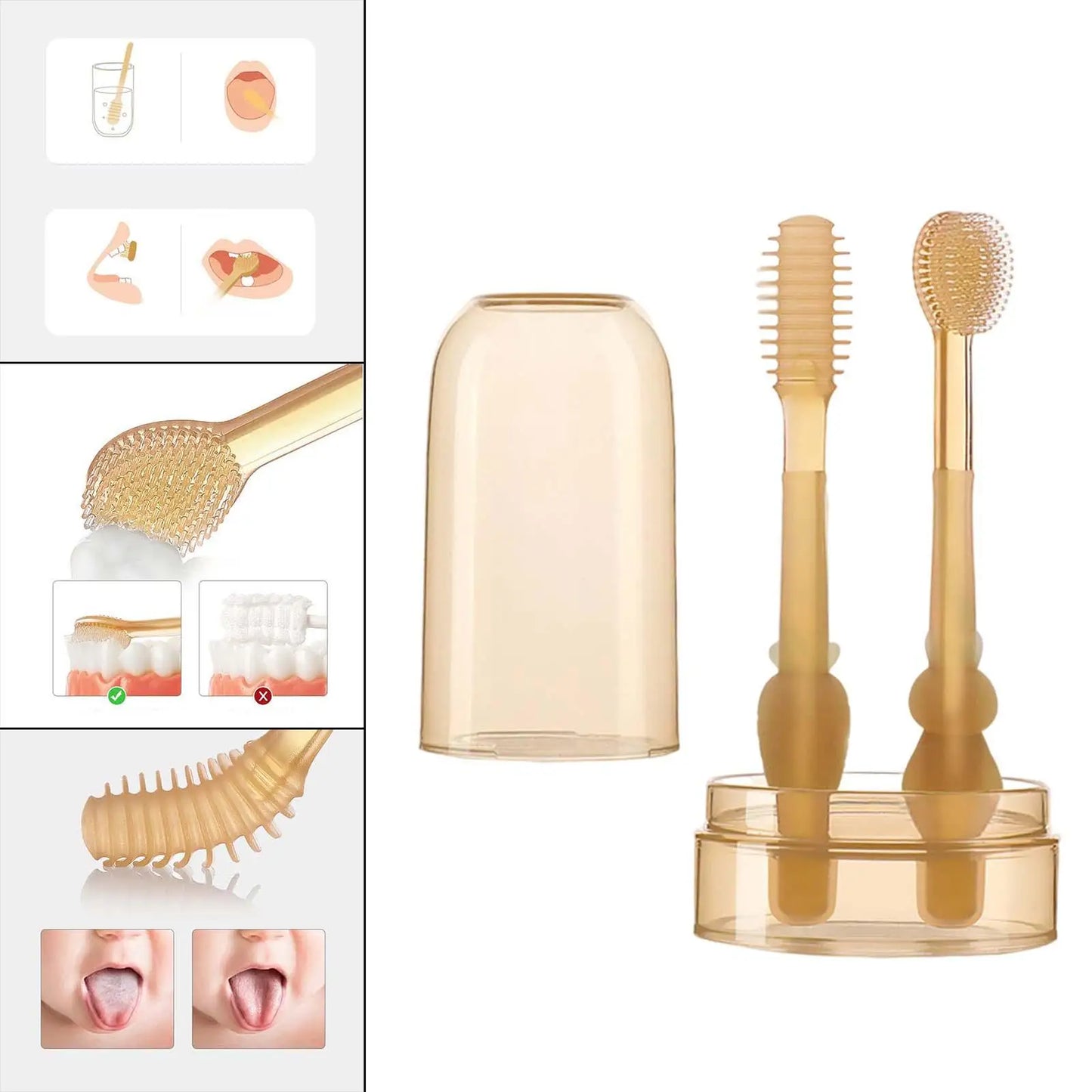 Gentle For Gums - Children's Silicone Toothbrush Kit