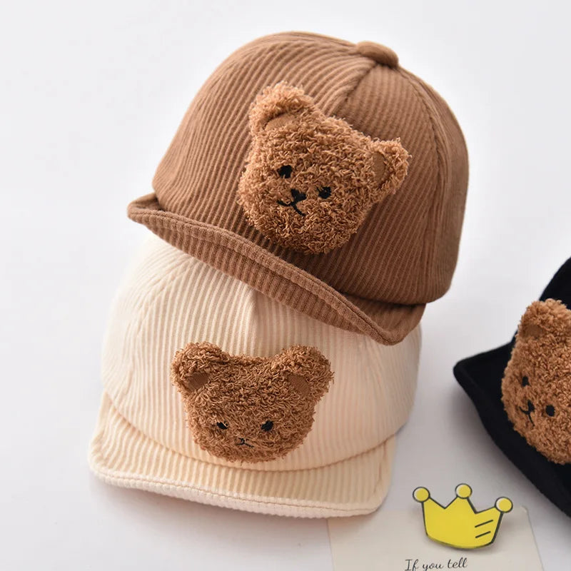 Cool & Cute - Corduroy Children's Bear Cap