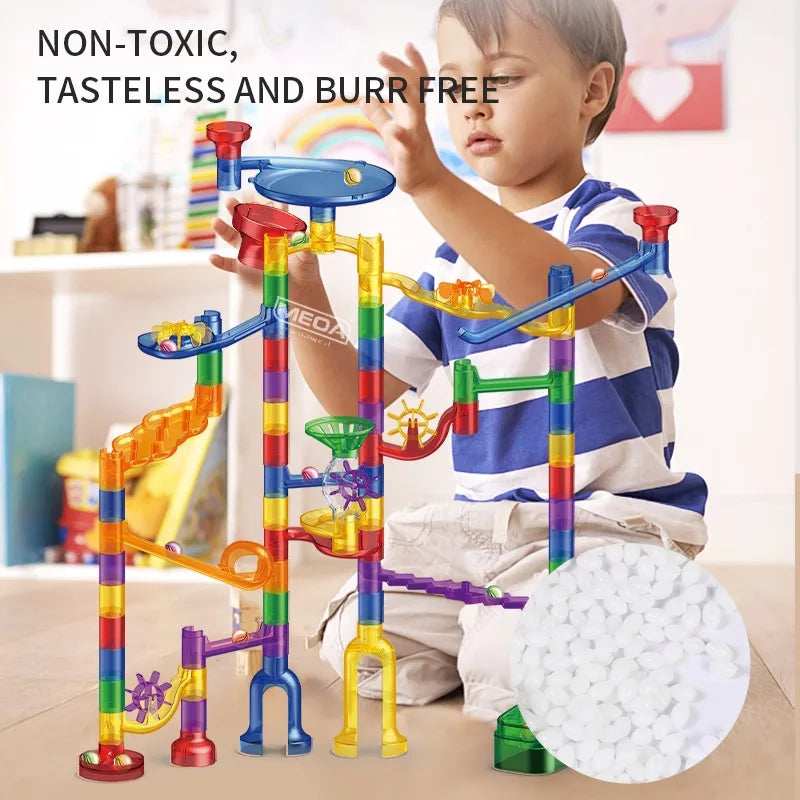 Safe & Educational - Marble Track Construction Kit