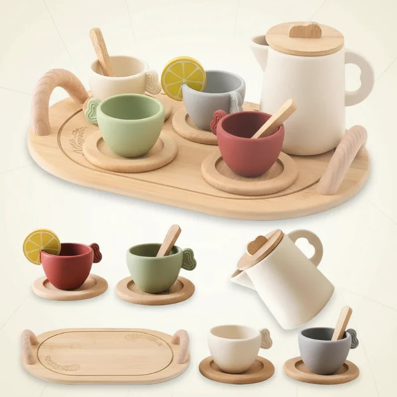 Play & Interactive – Wooden Tea Set for Children