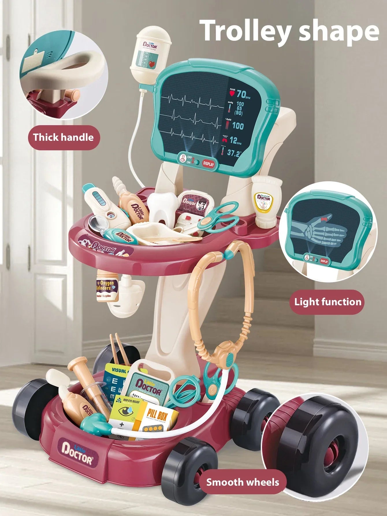 Caring & Smart - Doctor Cart Plaything Set