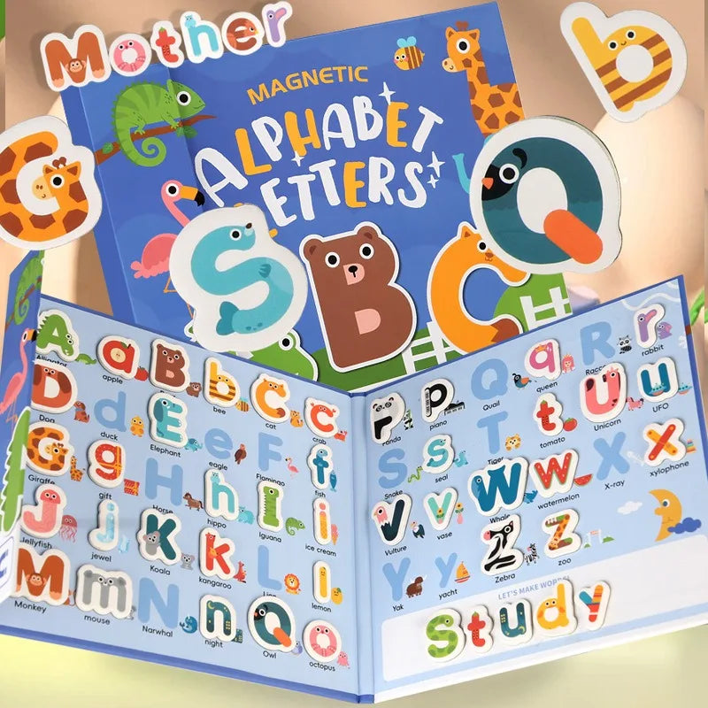 Learn English words & math – Alphabet & Numbers Brain-teaser Book