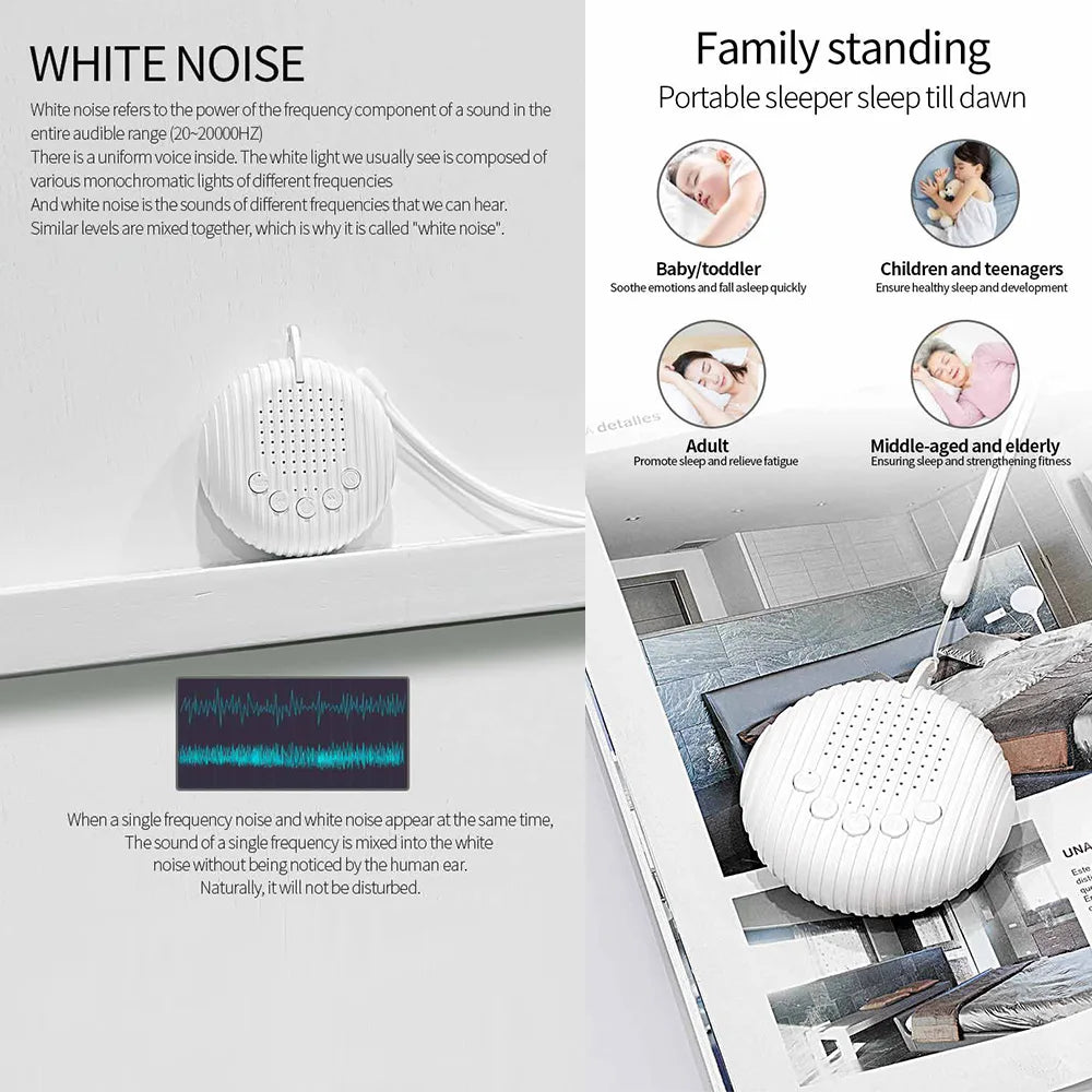 Rest & Travel Time - White Noise Sound Machine for Babies