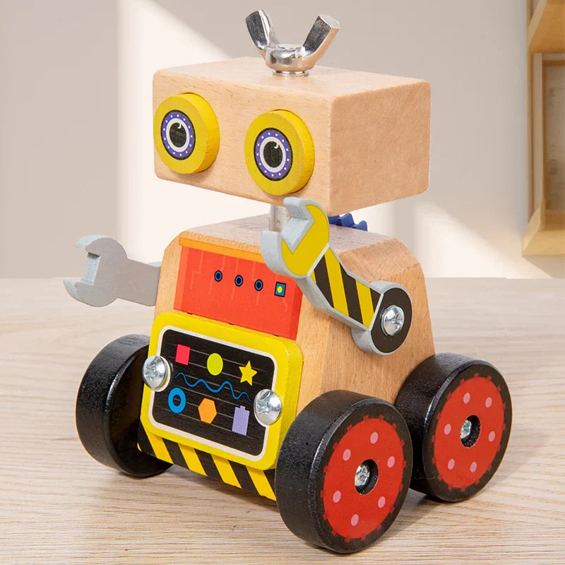 Build & Play - Wood Construction Robot