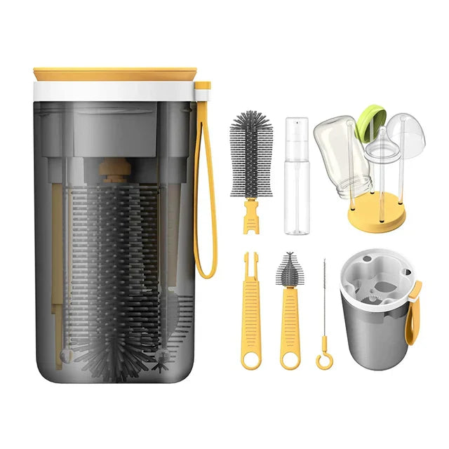 Bottle Cleaning Kit™ - Handy on the go - Infant bottle brush & cleaner
