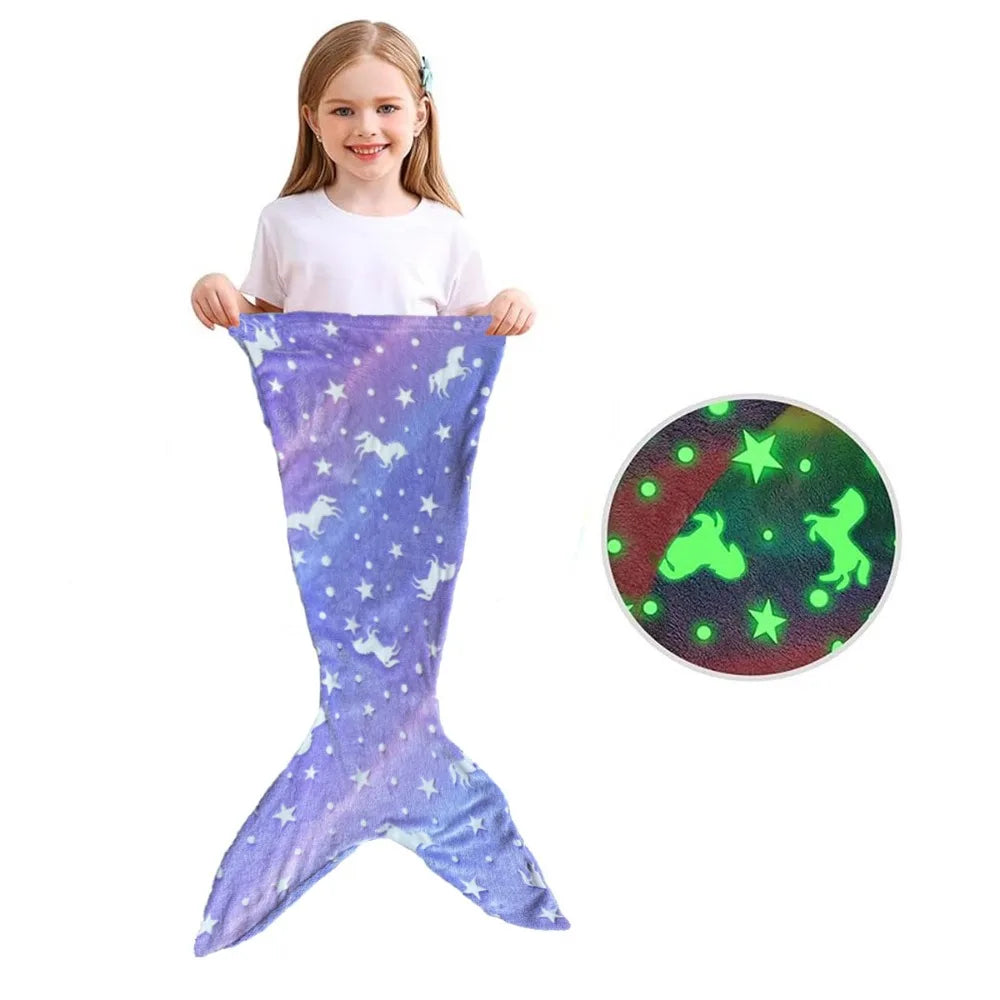 Glow in the Dark - Mermaid Sleeping Bag
