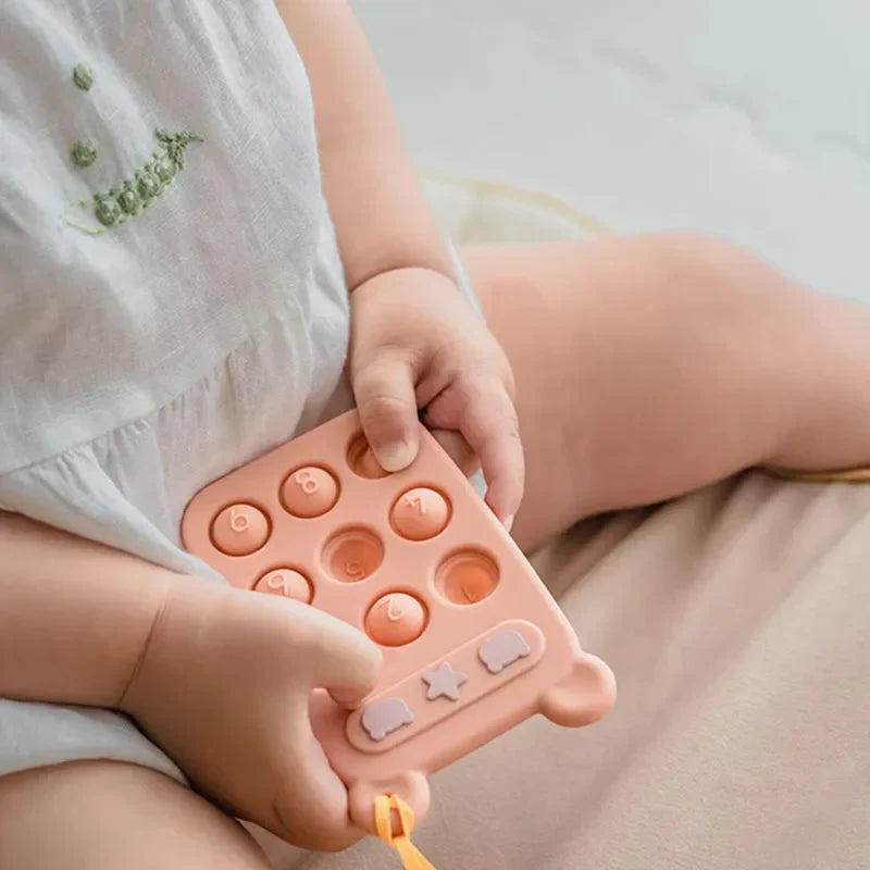Teething ring & Fidget toy in 1 - Silicone Fidget Phone