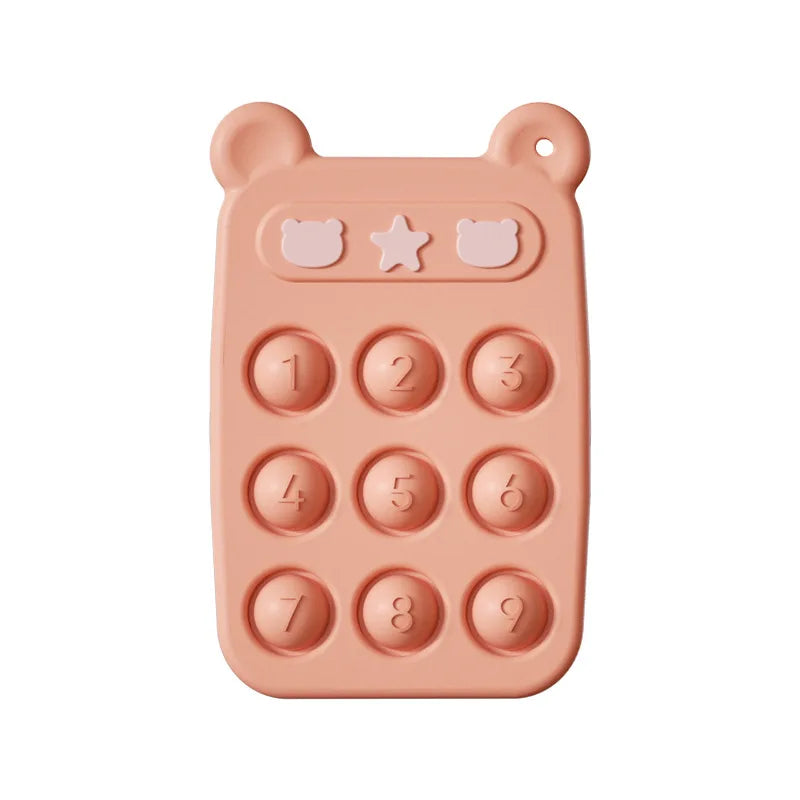 Teething ring & Fidget toy in 1 - Silicone Fidget Phone