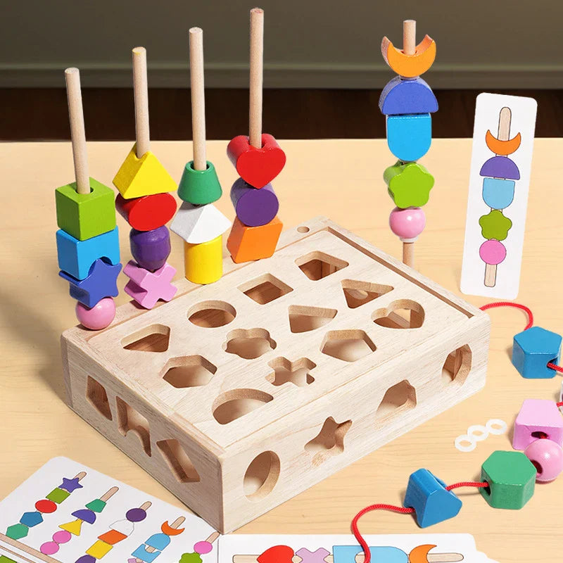 Encourage Creativity & Improve Skills - Colorful Montessori Puzzle Kit