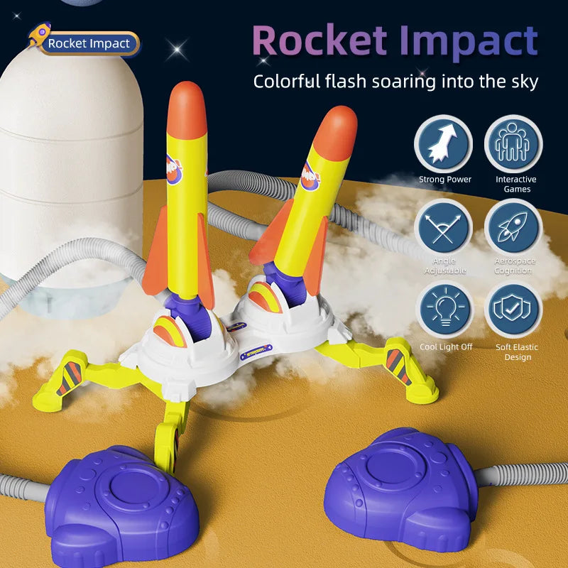 Jump & Launch - Rocket Plaything