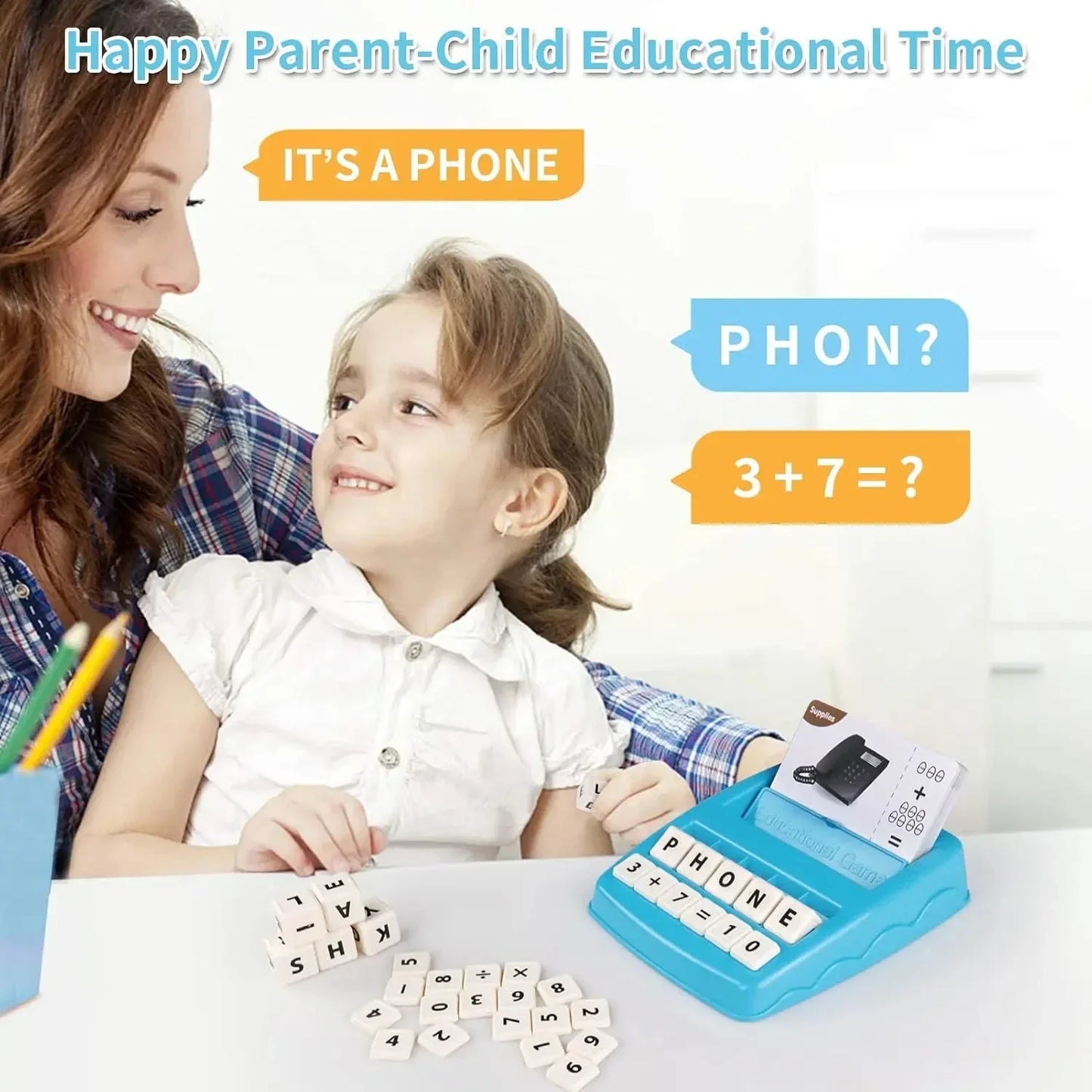 2-in-1 - Educational & Play Set with Alphabet and Number Cards