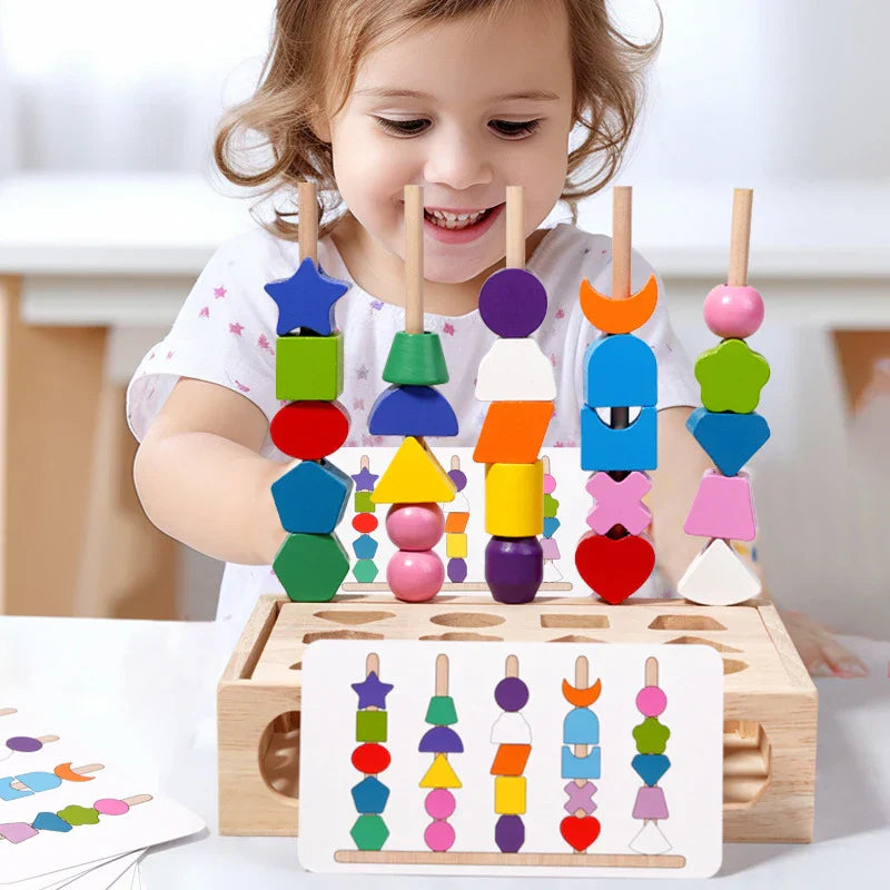 Encourage Creativity & Improve Skills - Colorful Montessori Puzzle Kit
