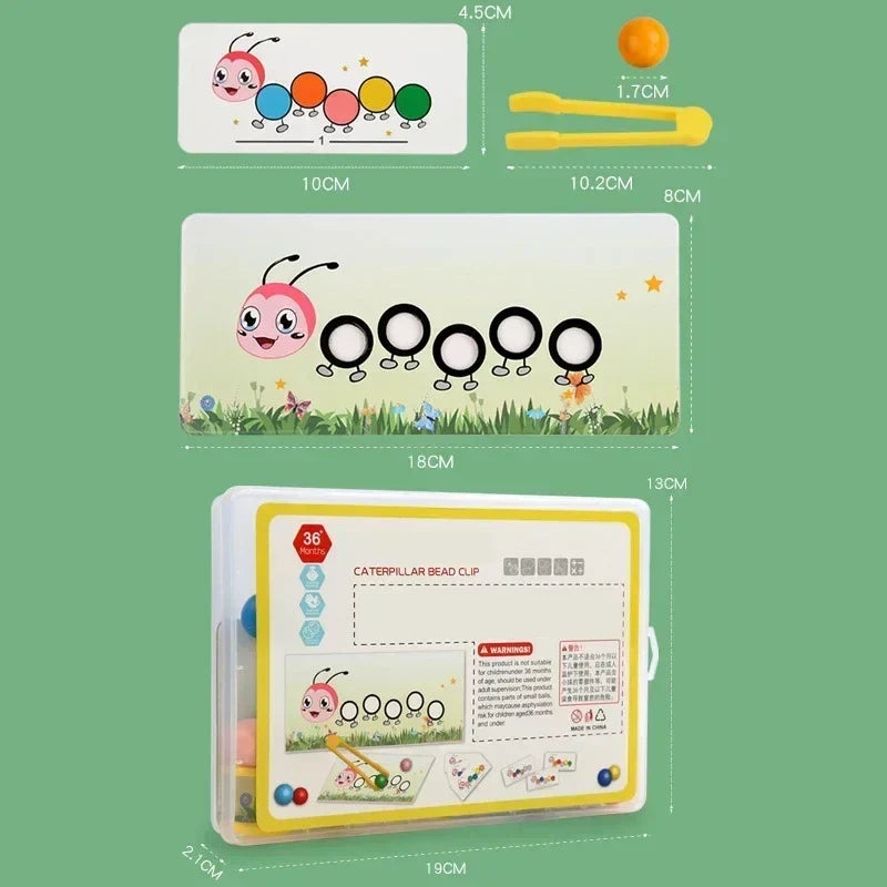 Colorful Moving Play with Caterpillar – Color & Motor Skills Toys