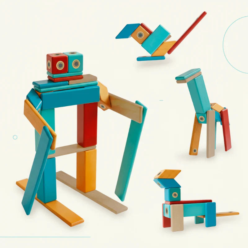 Innovative & Motor Skills – DIY Wooden Magnetic Building Blocks