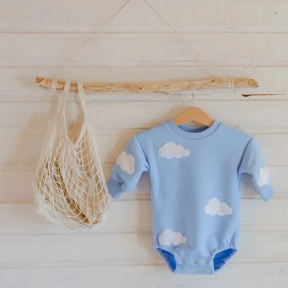 Cute Prints - Sweatshirt Romper