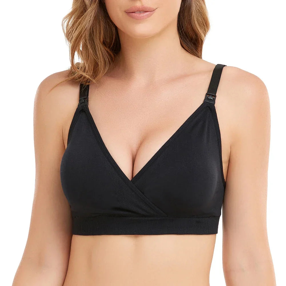Nursing bra without underwire