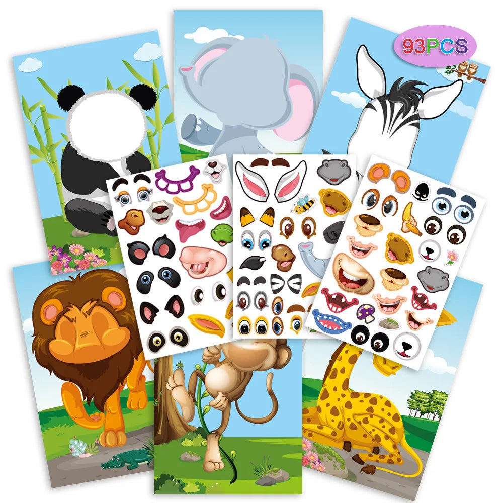Animal Play & Sticky Fun - Reusable Sticker Book